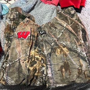 Camo wisconsin sweatpants
